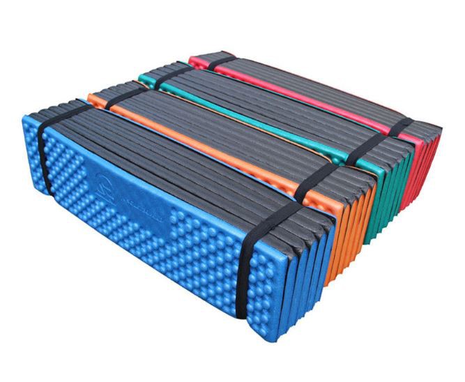 Camping sleeping pad 186 x 57cm double-sided nest outdoor camping dormitory indoor widened and thickened aluminum nap yoga mat