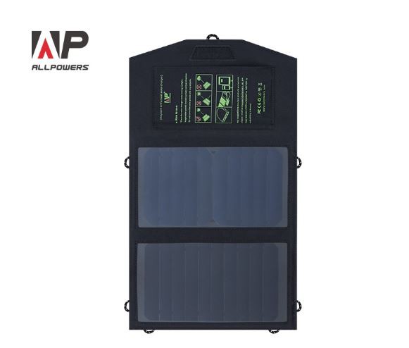 ALLPOWERS waterproof solar charger mobile power 5V10W solar folding bag mobile phone charging