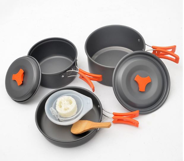 Portable Camping DS-300 Picnic Pot and Bowl Combination for 2-3 Persons
