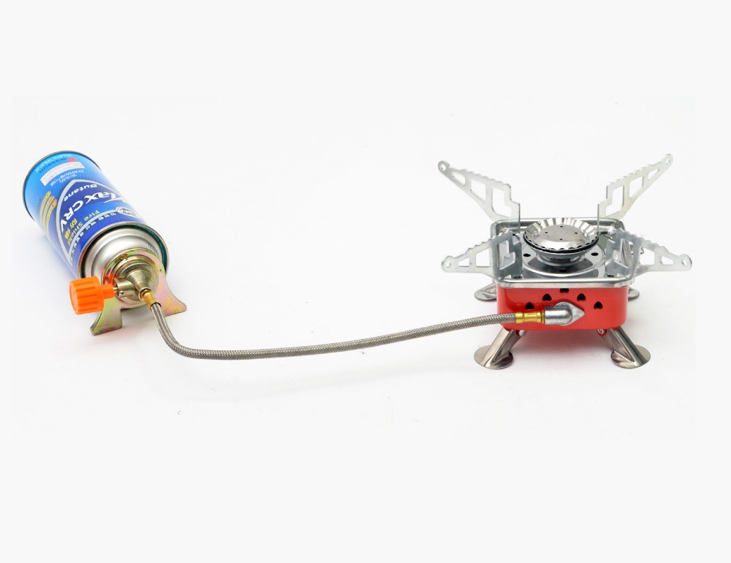 Outdoor portable mini stove head square cassette long gas tank stove cs462