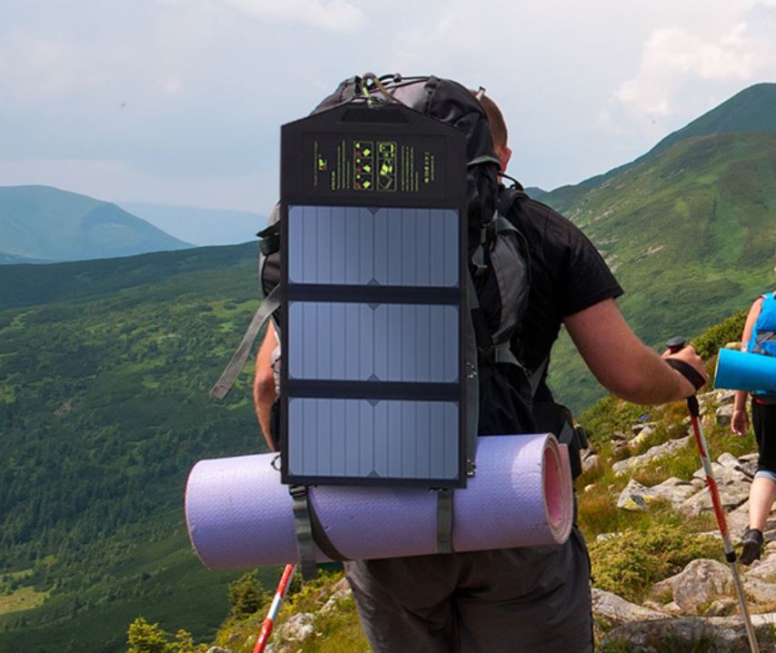 ALLPOWERS waterproof solar charger mobile power 5V21W solar folding bag mobile phone charging