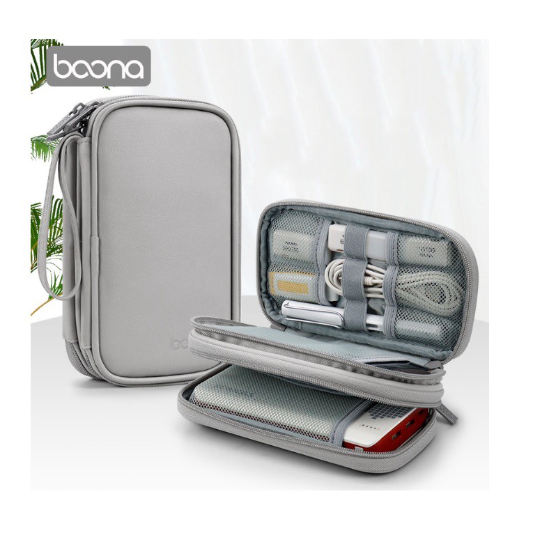 Accessories storage bag 2 layer pockets e001