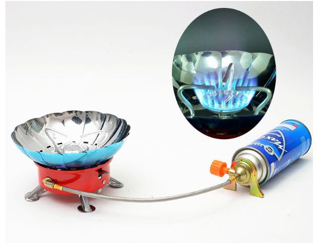 Outdoor portable picnic lotus stove head windproof stove cs460