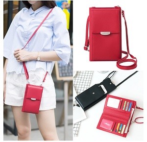 Mobile phone holder storage bag name card money wallet SJ600