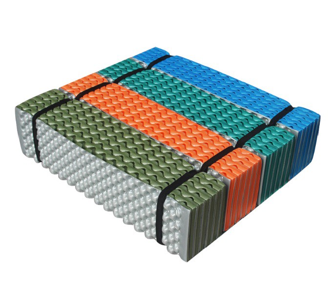 Camping sleeping pad 190 x 61cm double-sided nest outdoor camping dormitory indoor widened and thickened aluminum nap yoga mat