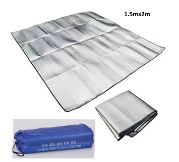 Outdoor camping tent floor mat multi-purpose pearl cotton picnic mat double-sided aluminum film moisture-proof mat gift outer bag cp242